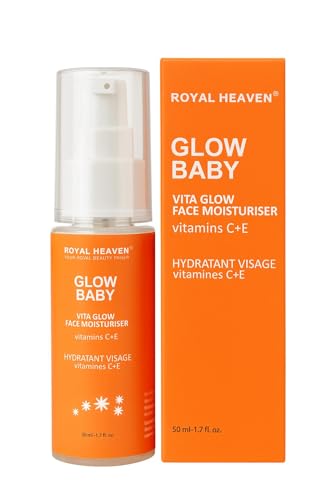 ROYAL HEAVEN® Glow Baby Vita Glow Face Moisturiser with Vitamins C+E, Hydrating Formula, 50ml