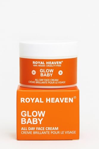 ROYAL HEAVEN Glow Baby All Day Face Cream, 100% Vegan, Cruelty-Free, Brillante Pour Le Visage