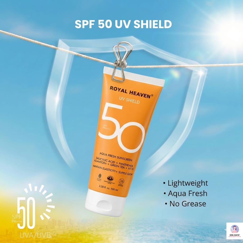 Royal Heaven SPF 50 Sunscreen - India’s Most Lightweight, Broad Spectrum Sun Protection
