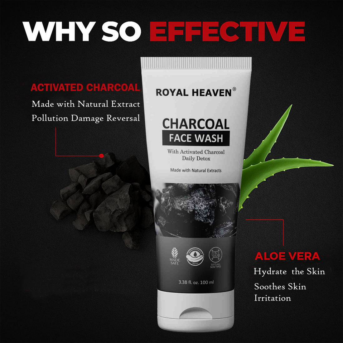 Charcoal Face Wash for Glowing Skin