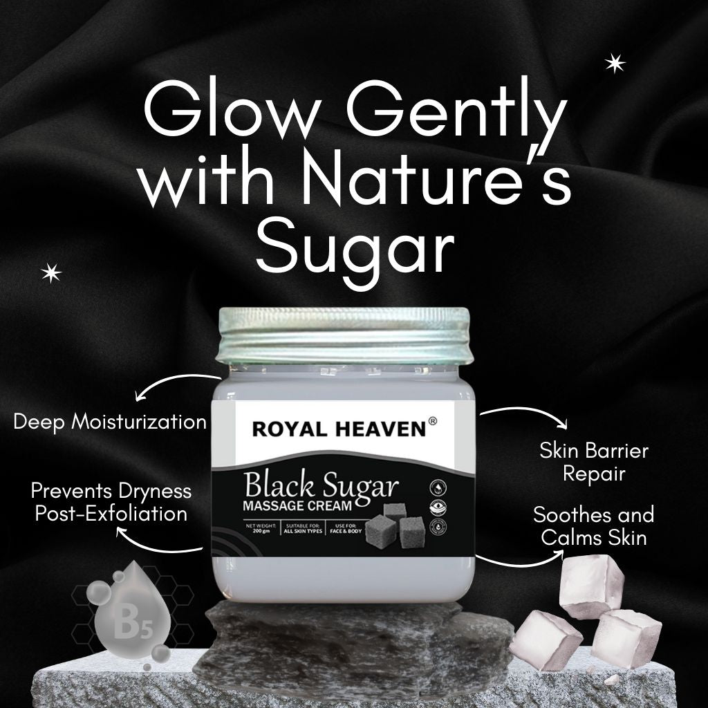Black Sugar Massage Cream -  Deep Nourishment with Nature’s Sweet Touch