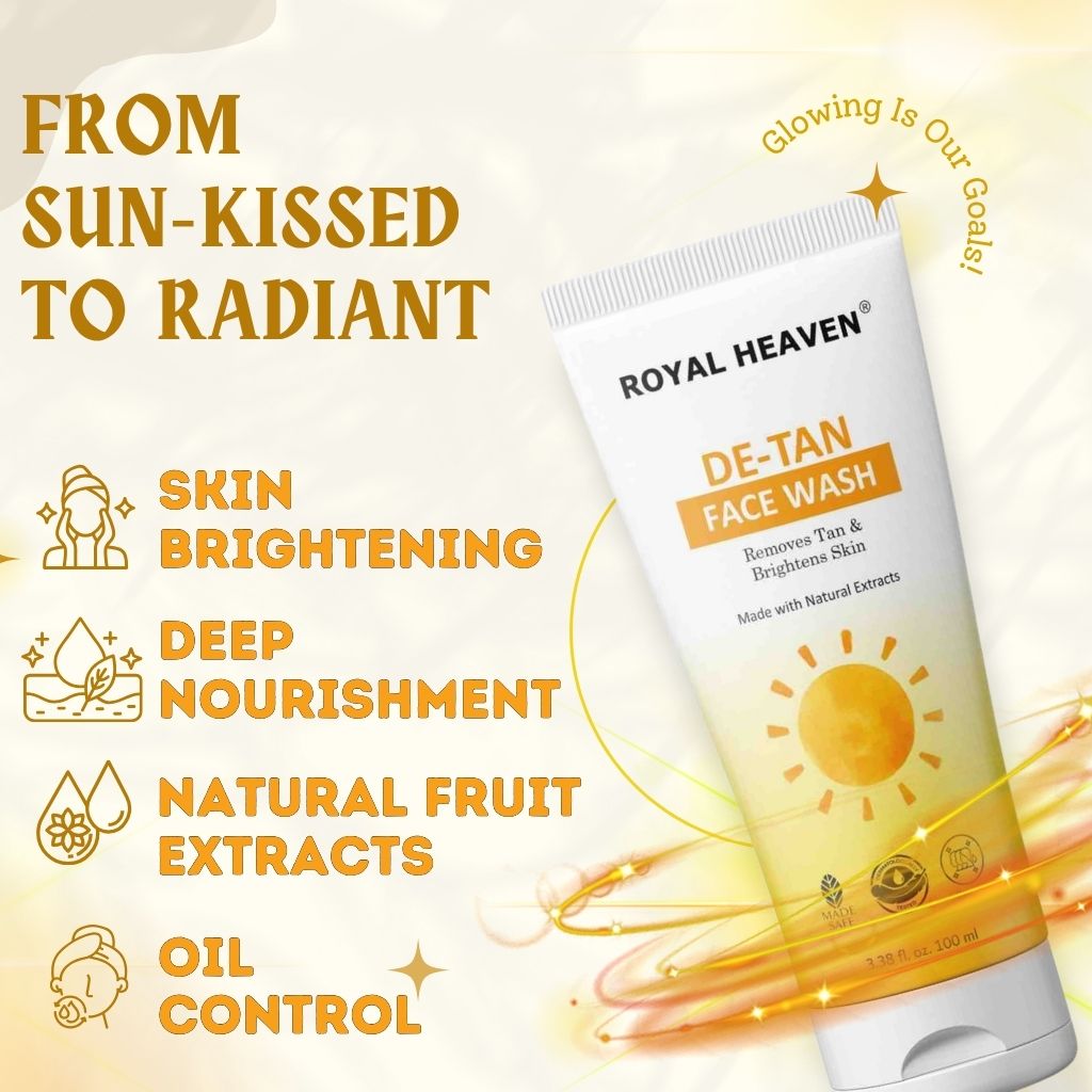 D-Tan Face Wash for Glowing Skin – Removes Tan, Dirt & Oil, 100ml