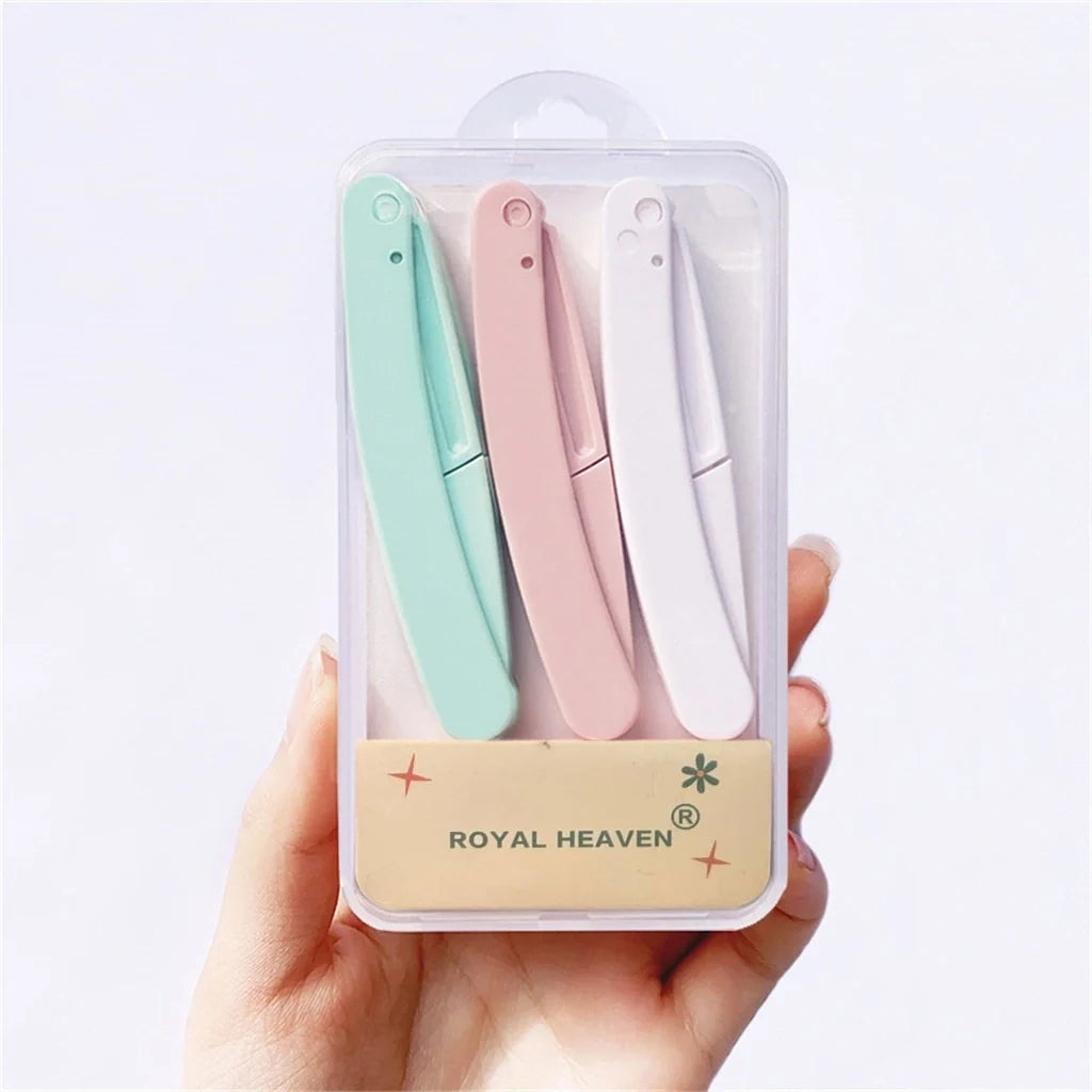 Safe Folding Ladies Face Shaver Eyebrow Trimmer Blade