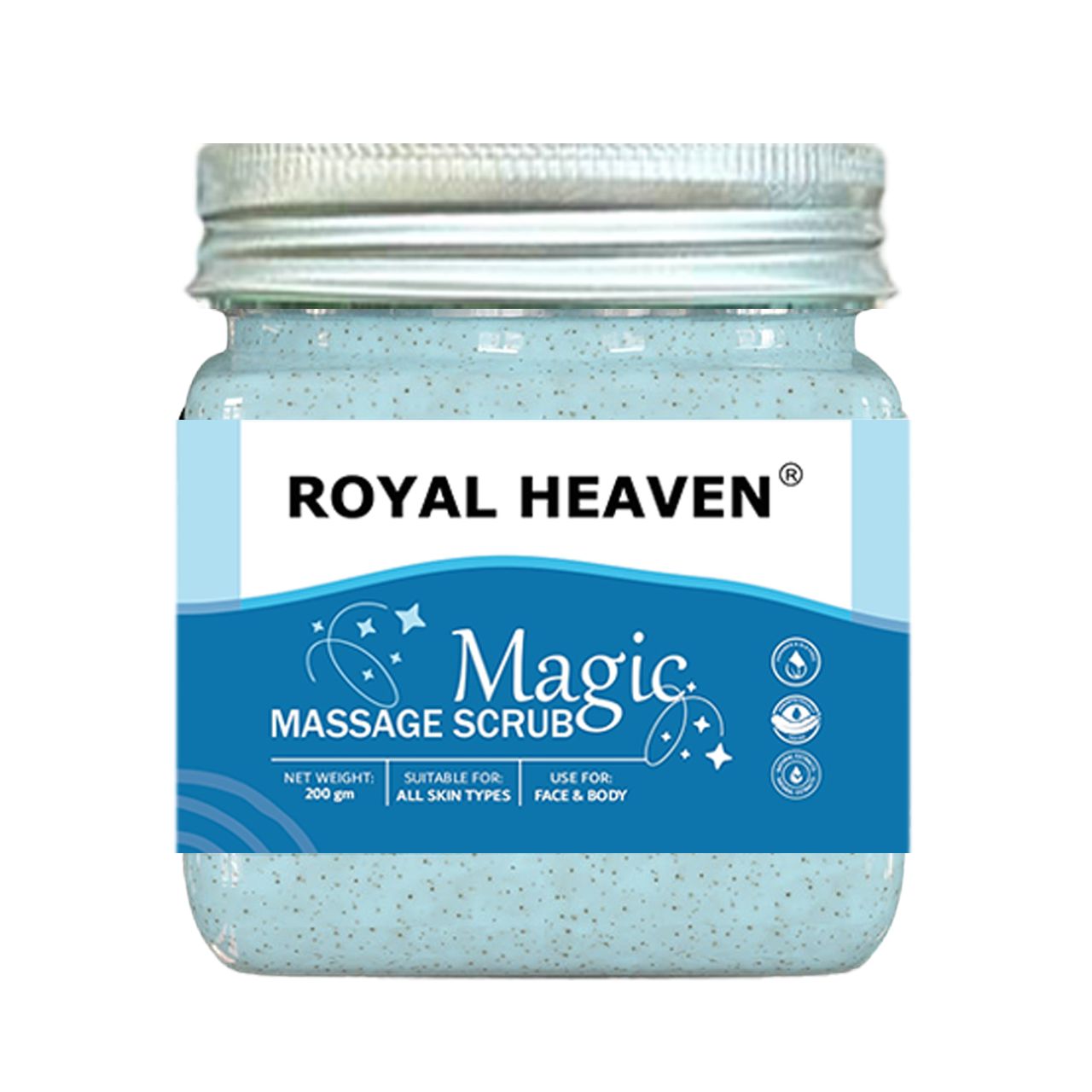 Royal Heaven Massage Scrub – Exfoliate, Brighten, Shine – The Power of Sandalwood & Saffron