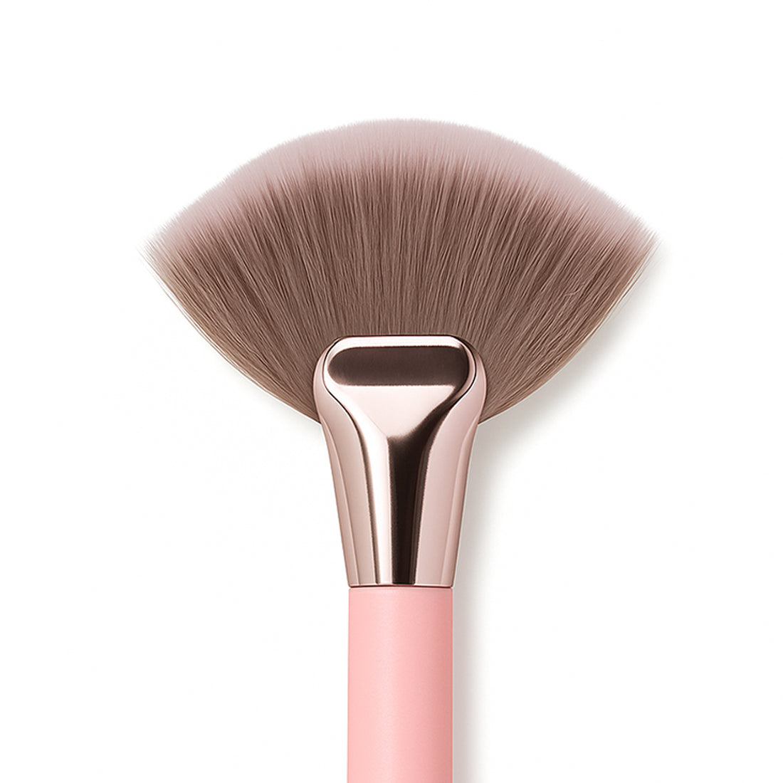 Royal Heaven PKJ-01 Fan Brush – Ultra Soft Highlighter Brush for Perfect Glow | Professional Makeup Tool for Indian Skin