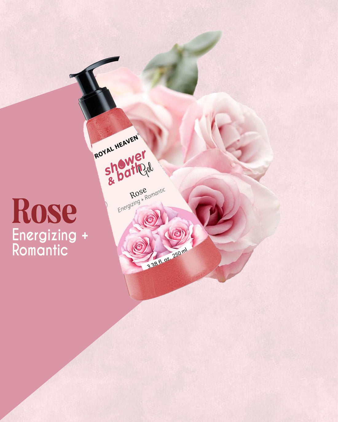 Royal Heaven Rose Shower Gel – Infused with Natural Rose Extract – 250ml